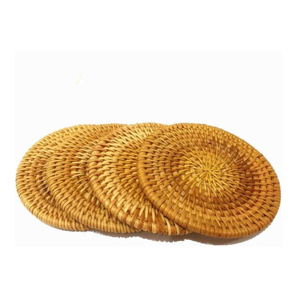 Rattan Coaster - 10cm