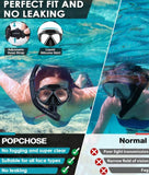 Snorkeling Diving Mask Scuba Snorkel Set - Teal