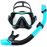 Snorkeling Diving Mask Scuba Snorkel Set - Teal