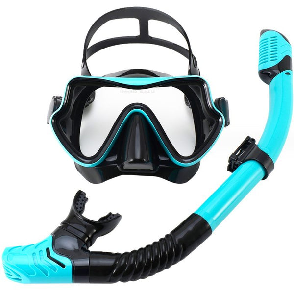 Snorkeling Diving Mask Scuba Snorkel Set - Teal
