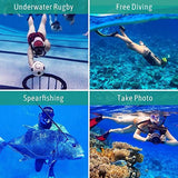 Snorkeling Diving Mask Scuba Snorkel Set - Teal
