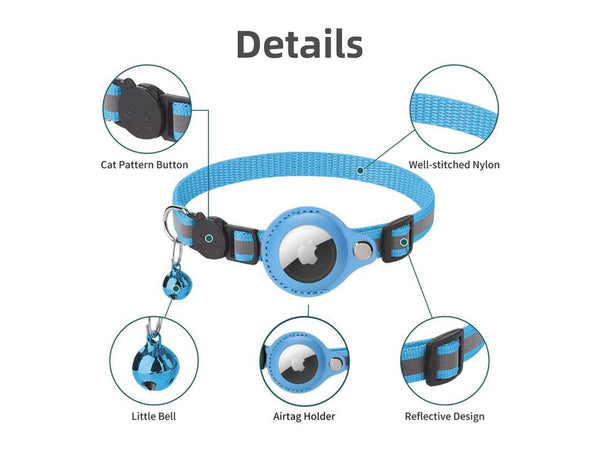 Airtag Cat Dog Collar Breakaway
