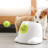 Dog Ball Launcher Thrower Automatic Tennis Fetch Throwing Machine with 3 Balls