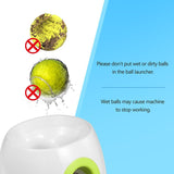 Dog Ball Launcher Thrower Automatic Tennis Fetch Throwing Machine with 3 Balls