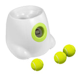 Dog Ball Launcher Thrower Automatic Tennis Fetch Throwing Machine with 3 Balls