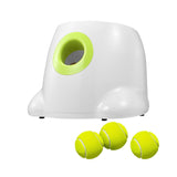 Dog Ball Launcher Thrower Automatic Tennis Fetch Throwing Machine with 3 Balls