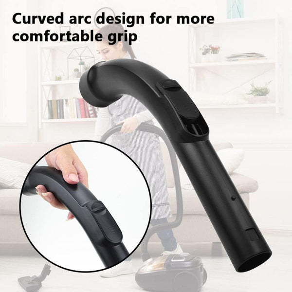 Curved Handle Hose Wand with Hose End Cuff and Click Ring Fit Miele Vacuum
