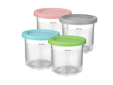 4 Pack Ice Cream Cups 16oz Containers for Ninja Creami Pint,NC299AMZ & NC300s