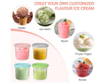 4 Pack Ice Cream Cups 16oz Containers for Ninja Creami Pint,NC299AMZ & NC300s