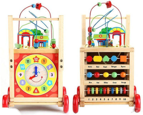 Wooden Activity Walker Activity Cube