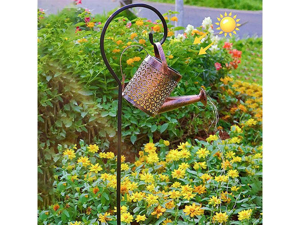 Solar Lights watering can Kettle Art Light Sale NZ Stock Deal