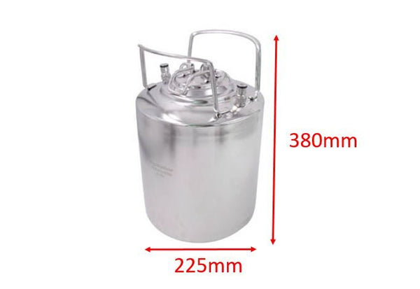 10L Stainless Steel Keg Ball Lock Corny OB Keg Cornelius Style Soda