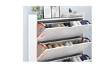 80x17x115cm Slim Shoes Rack Organizer Entrance Cabinet Shoe Flip Shelves