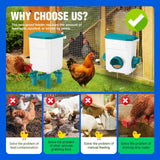 Chicken Coop Bird Food Feeder Waterer Dispenser Set