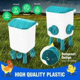Chicken Coop Bird Food Feeder Waterer Dispenser Set