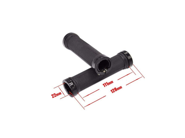 1pair Black Bike Rubber Grips Handlebar Antislip Bicycle Plugs Bike Grips