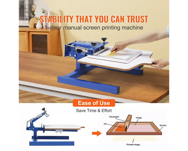 1 Station Screen Printing Machine