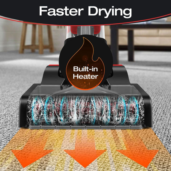 Carpet Cleaner 4in1 Upholstery Vacuum Heater for Wet Dry Hard Floor Fast Drying