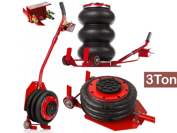 6600 LBS Triple Bag Air Lift Jack Pneumatic Vehicle Car Lifting Compressed Tool