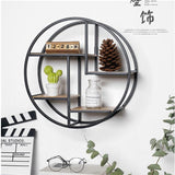 Wall Hanging Shelf Flower Holder Bracket Storage Rack Display Home