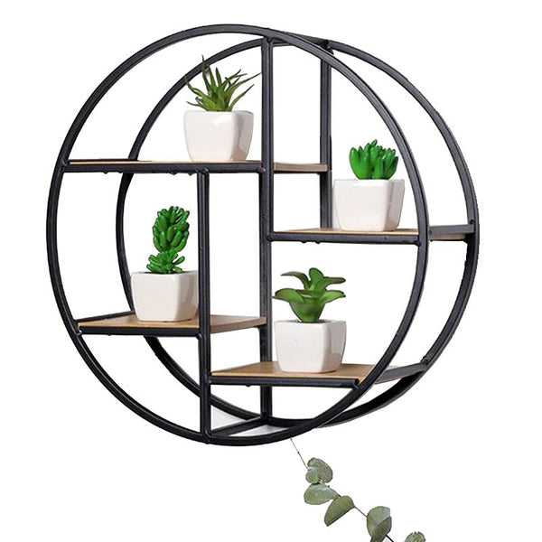 Wall Hanging Shelf Flower Holder Bracket Storage Rack Display Home