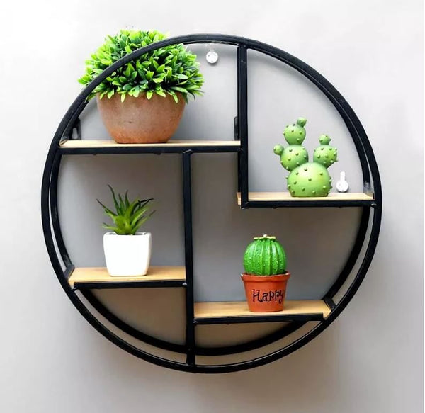 Wall Hanging Shelf Flower Holder Bracket Storage Rack Display Home