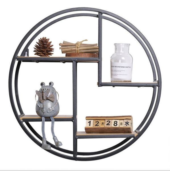 Wall Hanging Shelf Flower Holder Bracket Storage Rack Display Home