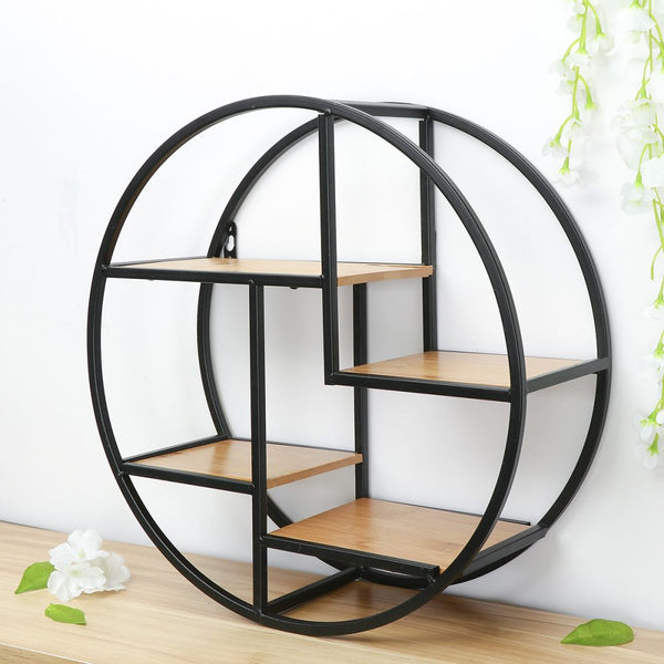 Wall Hanging Shelf Flower Holder Bracket Storage Rack Display Home