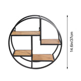 Wall Hanging Shelf Flower Holder Bracket Storage Rack Display Home