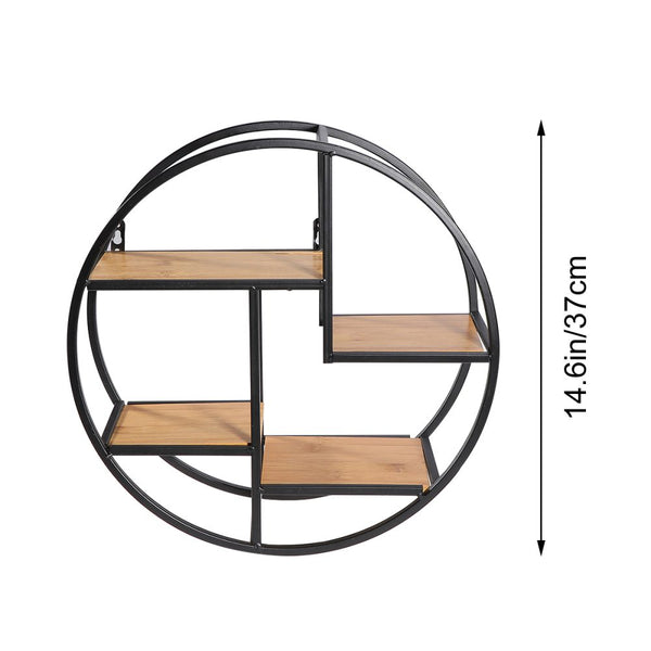 Wall Hanging Shelf Flower Holder Bracket Storage Rack Display Home