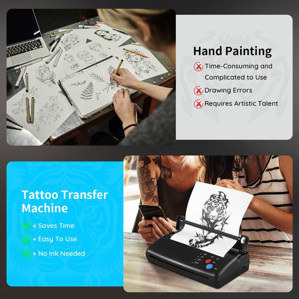 Tattoo Stencil Printer Maker Thermal Transfer Drawing Copier Body Art Machine A4