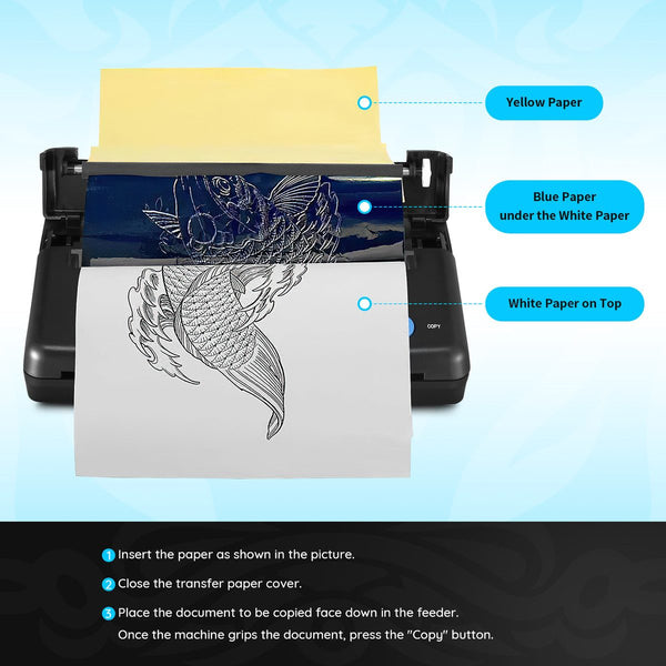 Tattoo Stencil Printer Maker Thermal Transfer Drawing Copier Body Art Machine A4