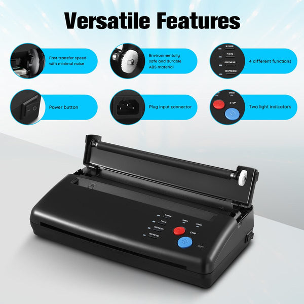 Tattoo Stencil Printer Maker Thermal Transfer Drawing Copier Body Art Machine A4