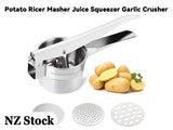 Manual Potato Ricer Masher Fruit Press Juicer Crusher Squeeze Tool