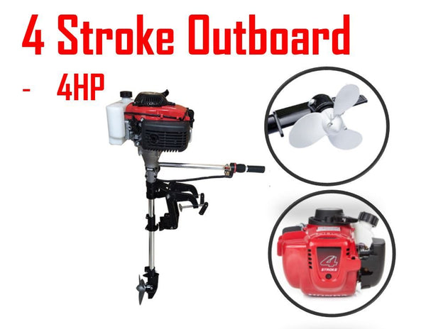 4 Stroke 4.0HP Outboard 60cc Petrol Engine Air Cooled Motor 144f 4HP