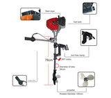 4 Stroke 4.0HP Outboard 60cc Petrol Engine Air Cooled Motor 144f 4HP