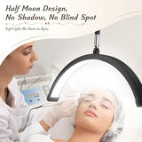 Half Moon Light for Lashes, LED Nail Desk Lamp, Lash Light for Eyelash
