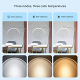 Half Moon Light for Lashes, LED Nail Desk Lamp, Lash Light for Eyelash