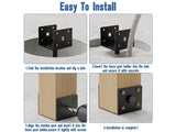 Fence Post Anchor Kit Ground Spikes 2PCS