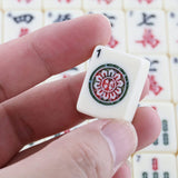 Mahjong Set with 2PCS Dice & Wooden Carrying Case Box