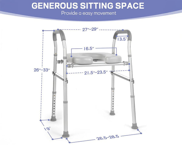 Adjustable Raised Toilet Seat