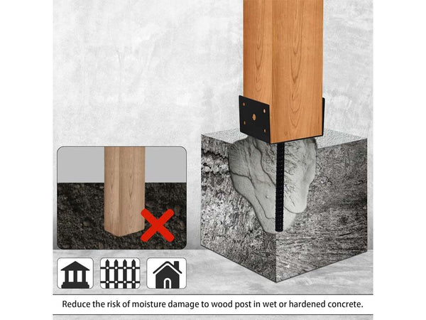 Fence Post Anchor Kit Ground Spikes 2PCS