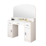 Dressing Table Vanity Mirror Dresser Makeup Desk With 3 Drawers Storage Bedroom