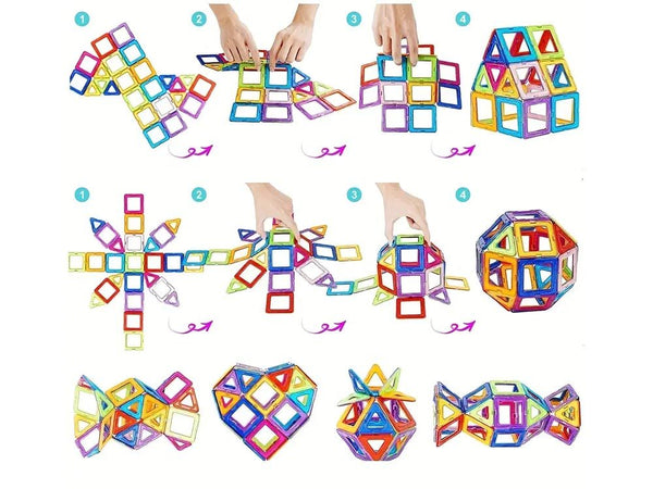 Magnetic Building Blocks Tiles Set