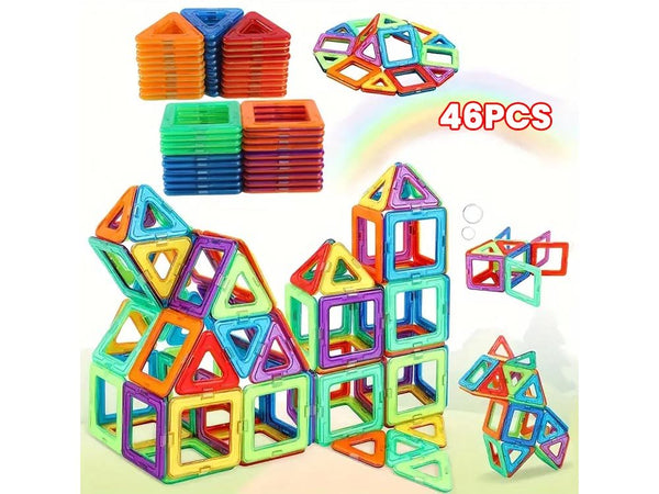 Magnetic Building Blocks Tiles Set