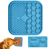 Dog Lick Pad Slow Feeder – Turquoise (for Treats / Peanut Butter)