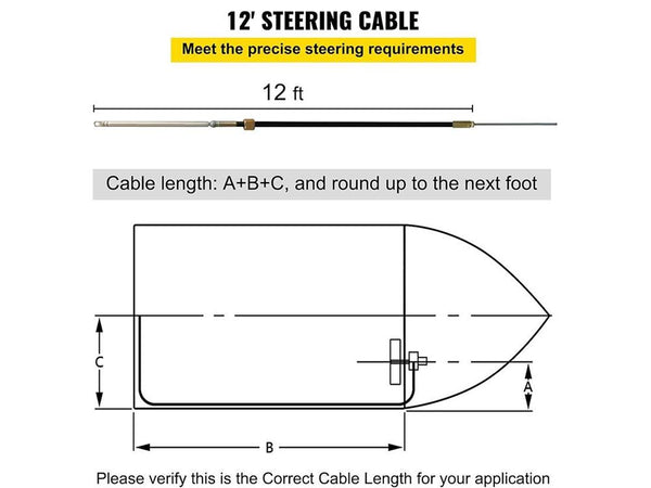 Boat Steering Cable Kit