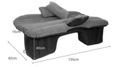 BLACK Heavy Duty Car Travel Inflatable Mattress Car Inflatable Bed