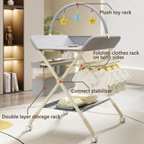 Baby Changing Table, Portable Folding Changing Table with Wheels
