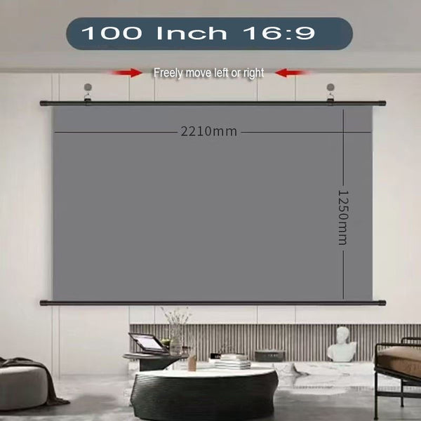 Projector Screen Retractable 100 Inch